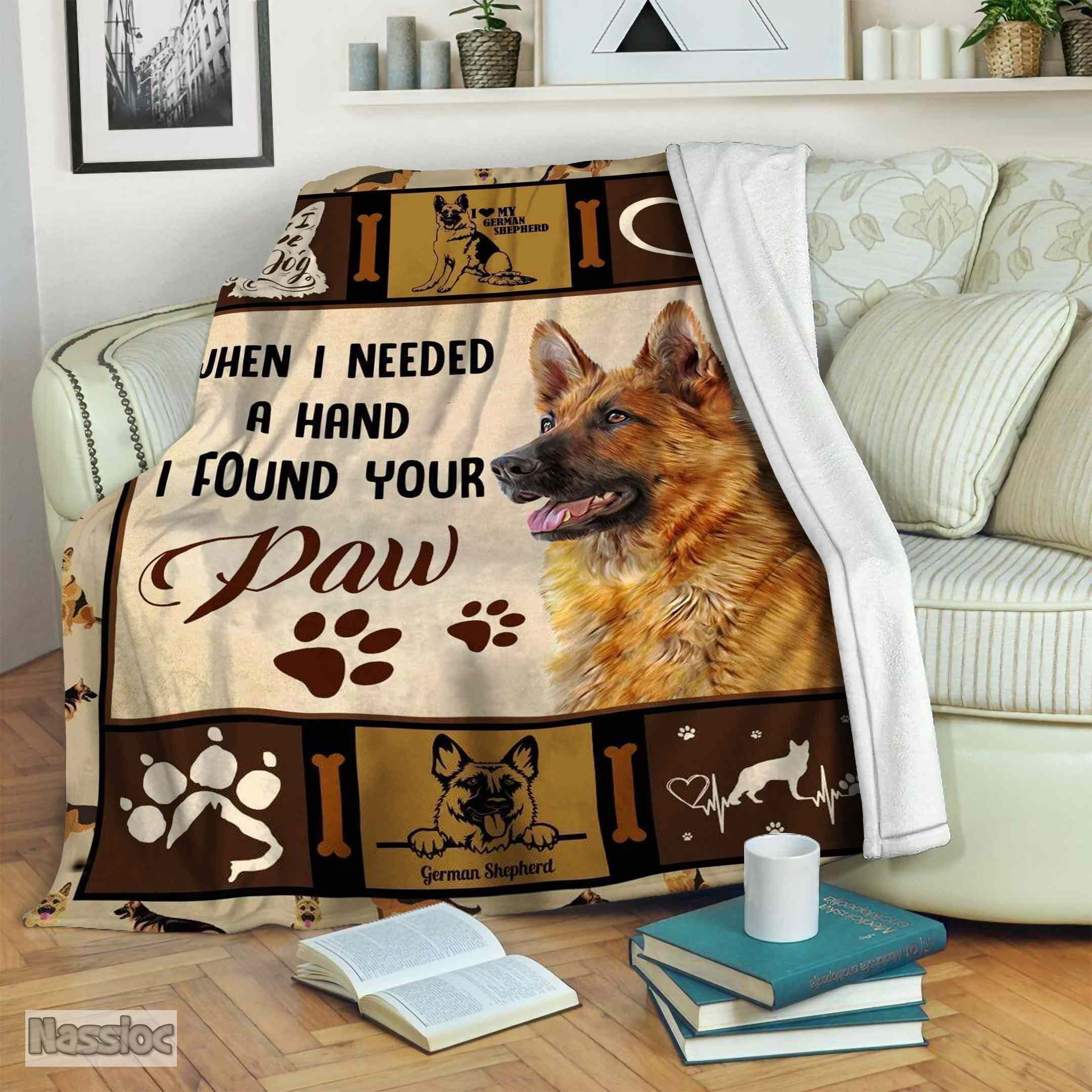 German Shepherd Fleece Blanket