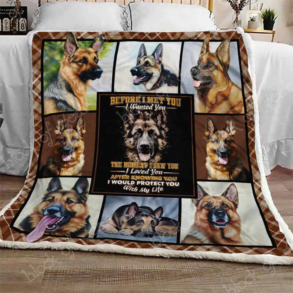 German Shepherd Fleece Blanket