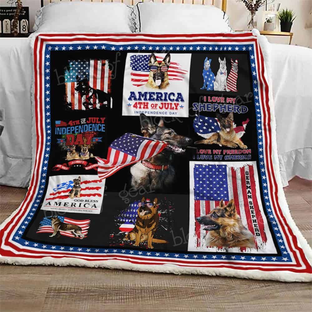 German Shepherd Fleece Blanket