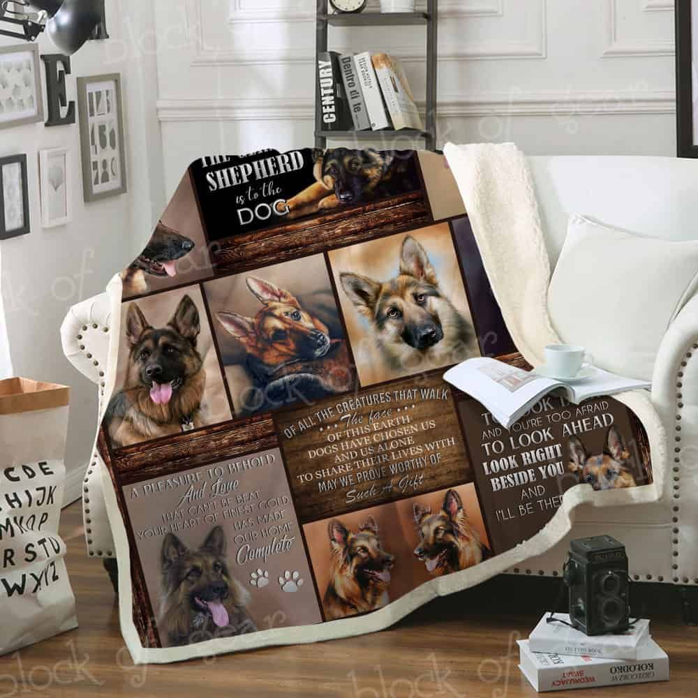 German Shepherd Fleece Blanket