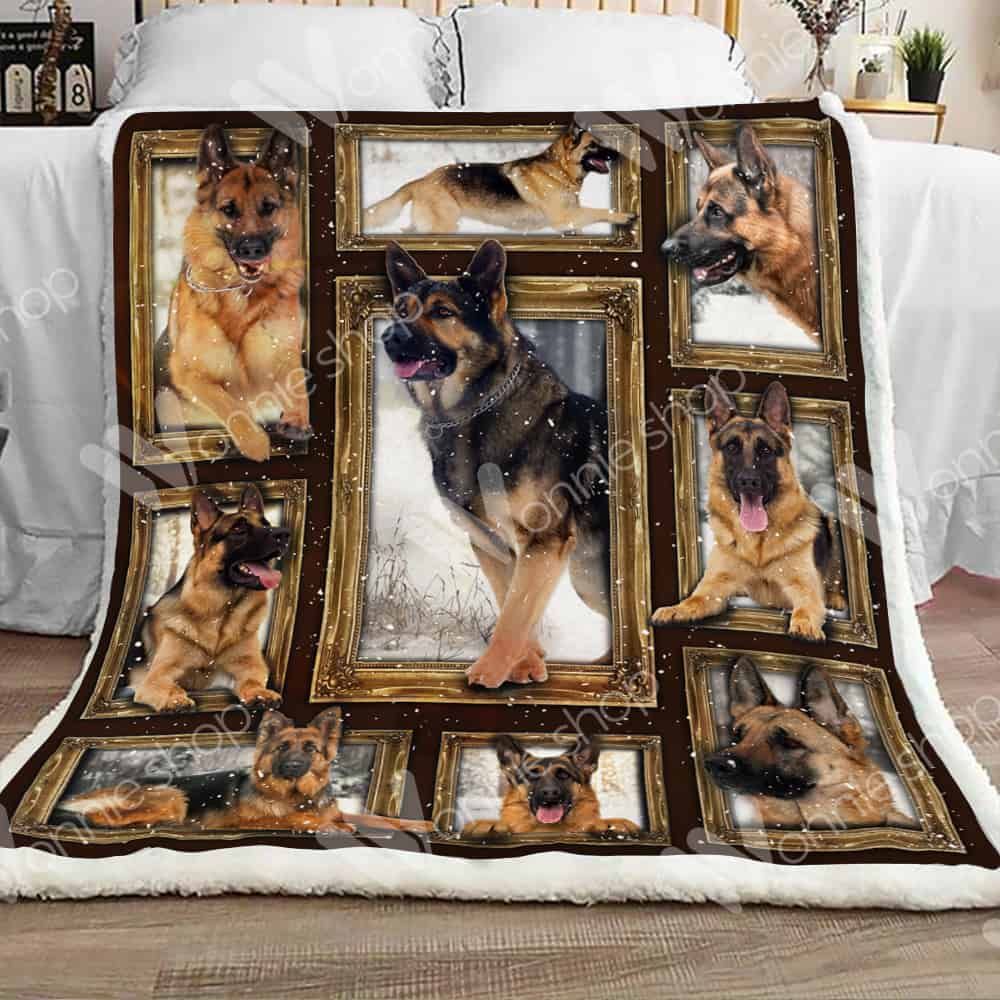 German Shepherd Fleece Blanket
