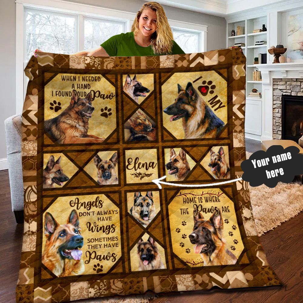 German shepherd Personalized Quilt Blanket LML020606DT