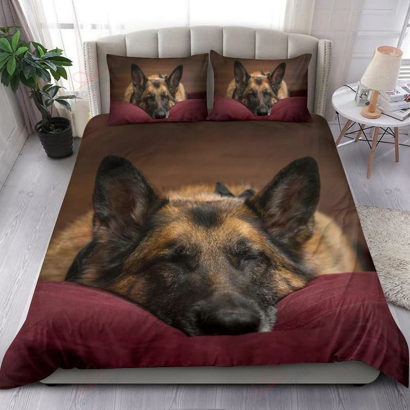 German Shepherd Sleeping Dog Bedding Set