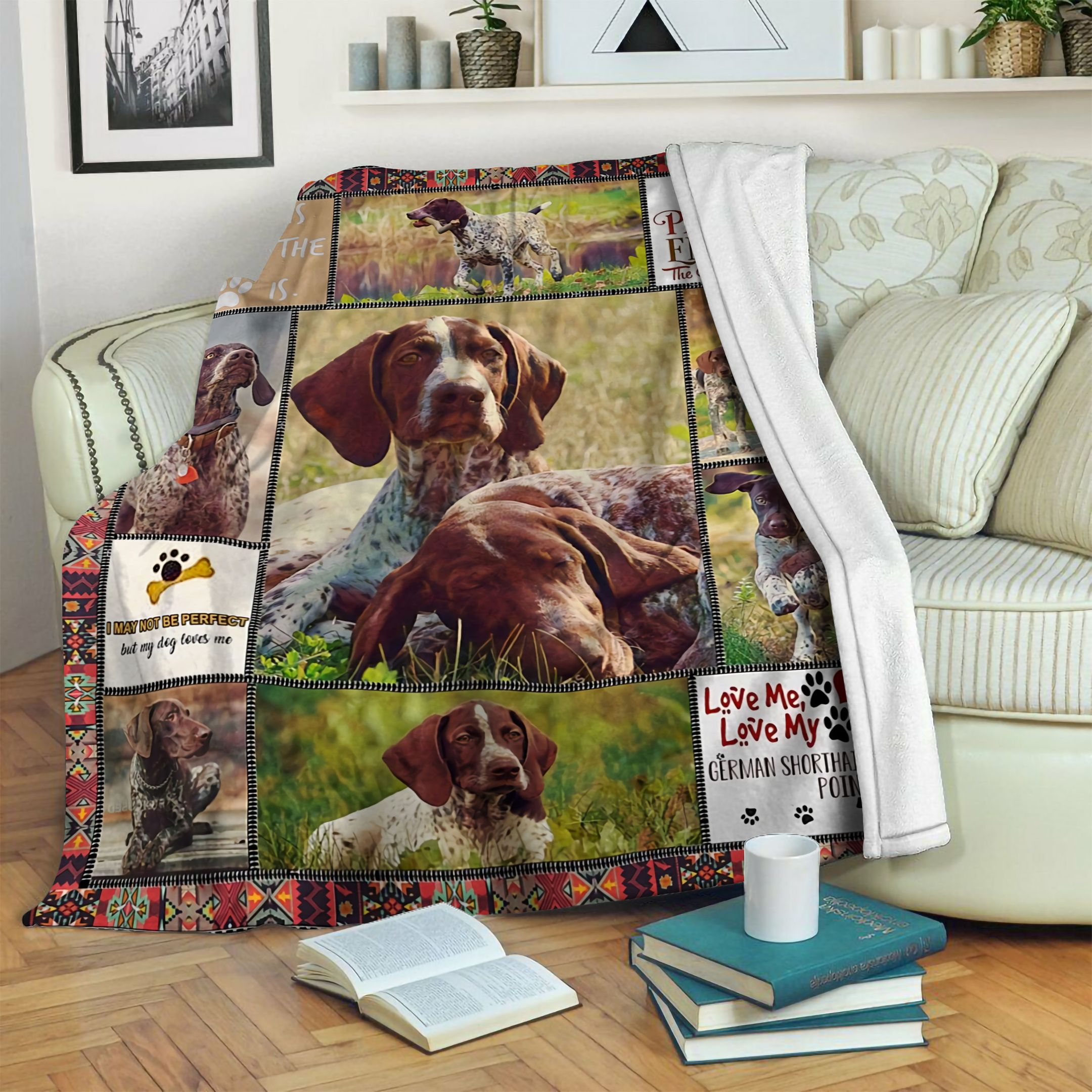 German Shorthaired Fleece Blanket