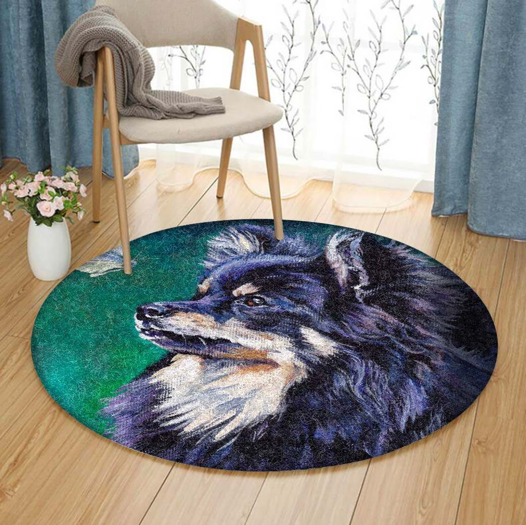 German Spitz Round Carpet