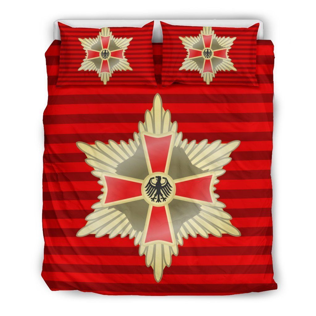 Germany Flag Stripes Red Bedding Set