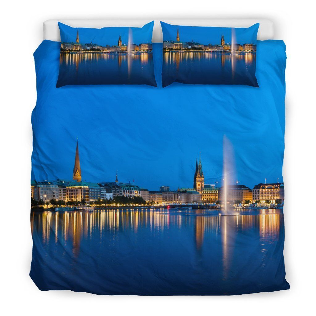 Germany Hamburg Binnenalster Lake Bedding Set
