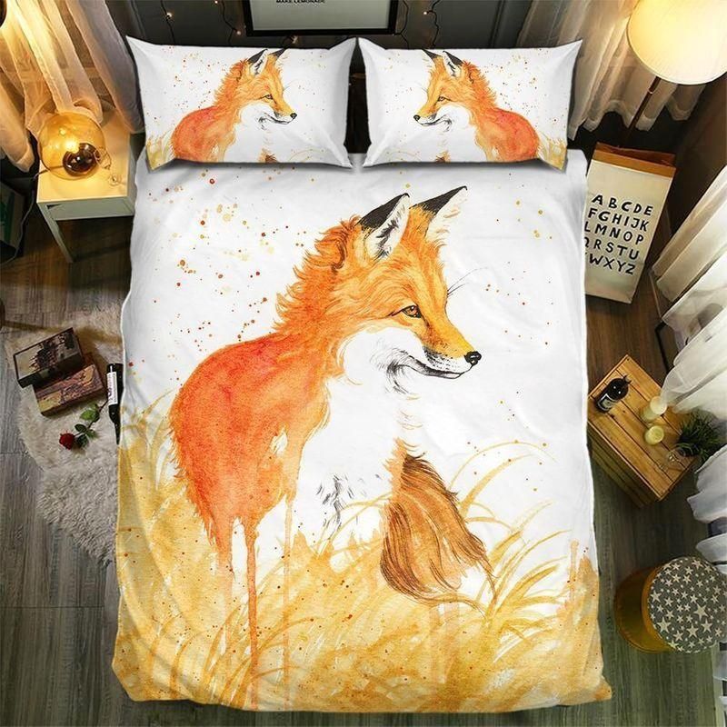 Ghibli Fox Printed Bedding Set