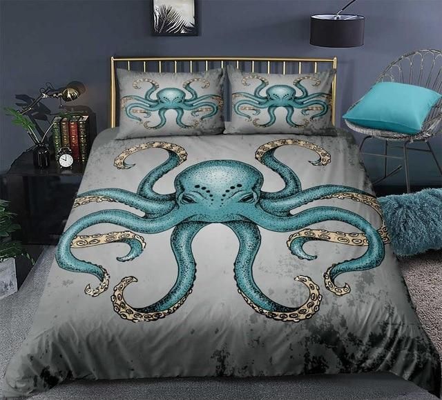 Giant Octopus Art Bedding Set