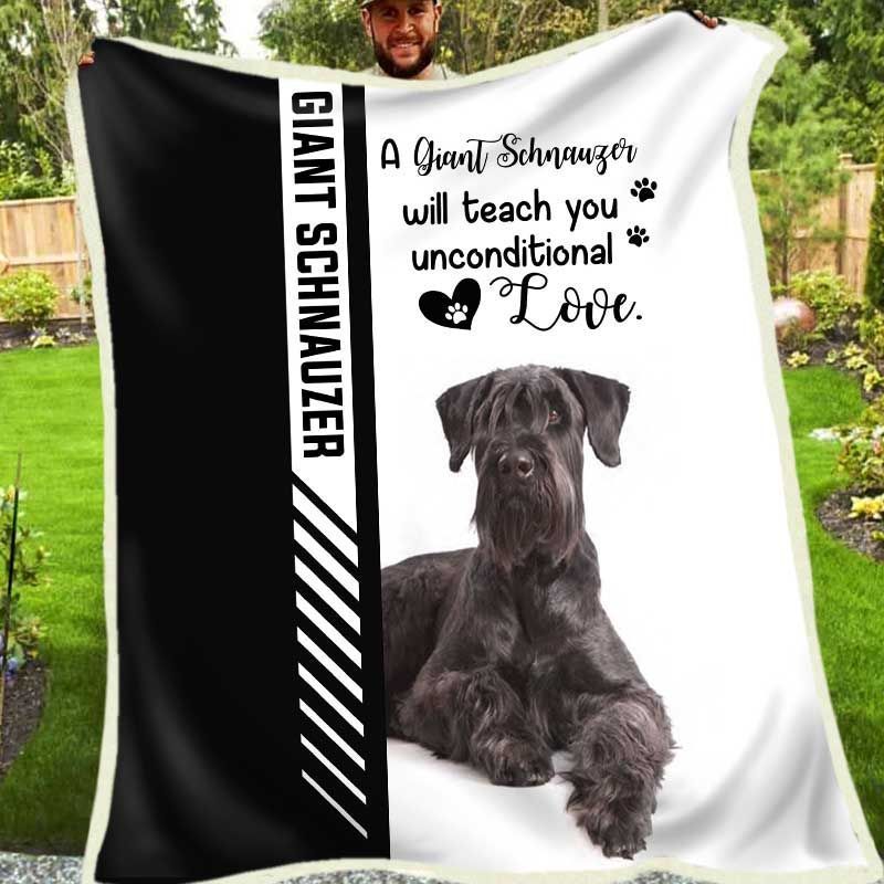 Giant Schnauzer Fleece Blanket