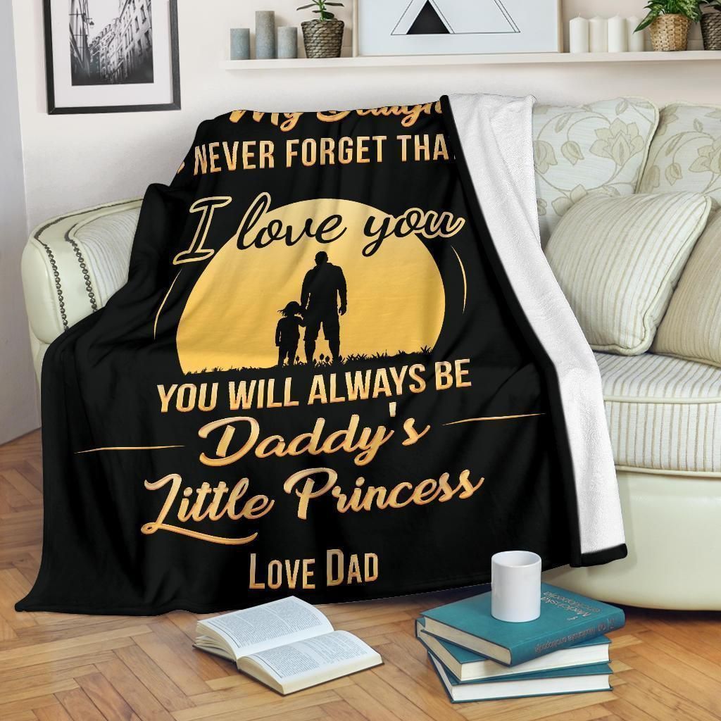 Gift For Daddy’s Little Princess I Love You Fleece Blanket