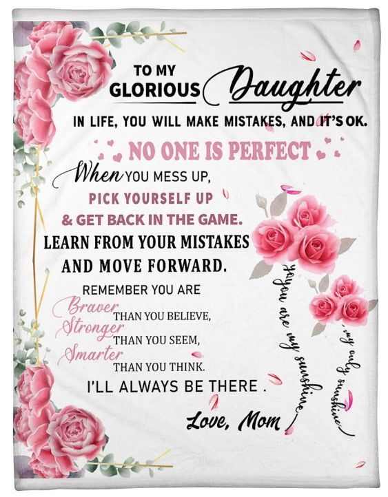 Gift For Daughter Sherpa Fleece Blanket