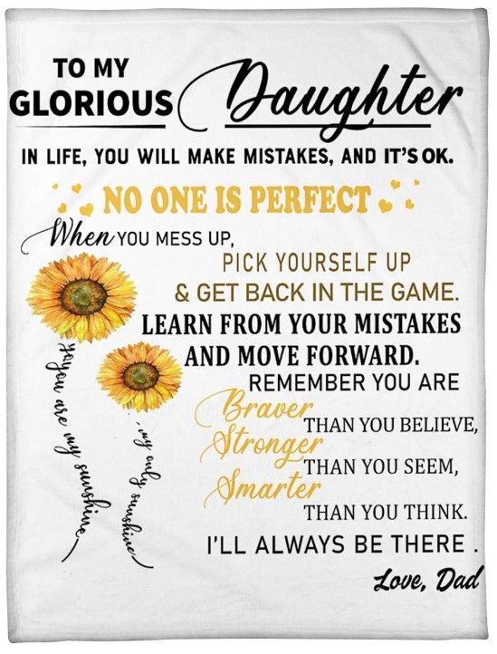 Gift For Daughter Sherpa Fleece Blanket