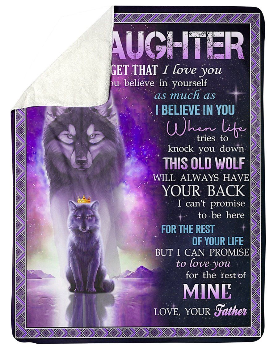 Gift For Daughter I Believe In You My Baby Fleece Blanket Sherpa Blanket