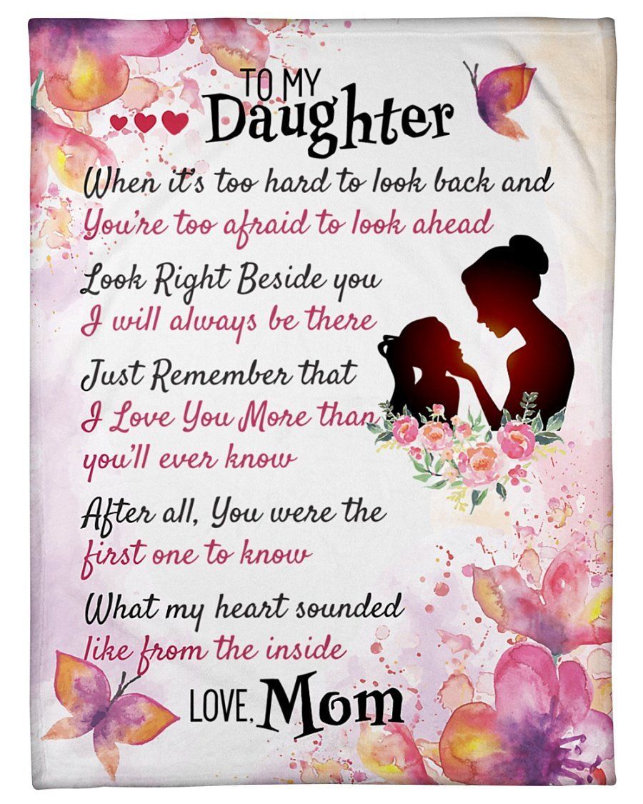 Gift For Daughter I Will Always Be There Fleece Blanket Fleece Blanket