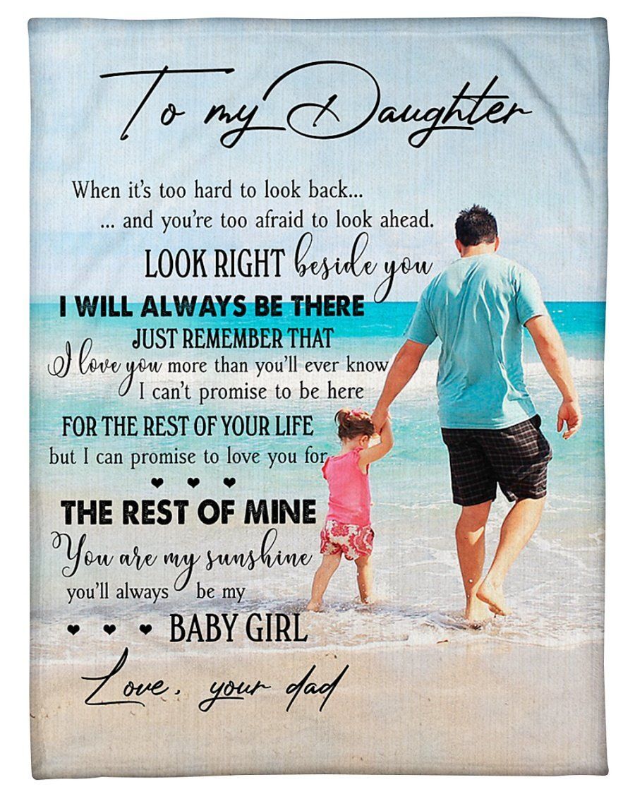 Gift For Daughter I Will Always Be There For You Fleece Blanket Fleece Blanket