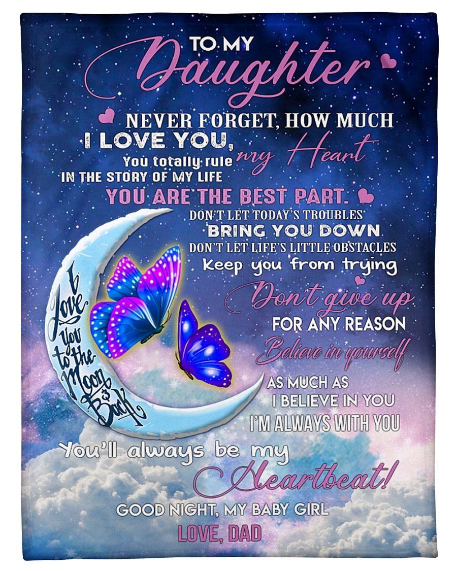 Gift For Daughter Keep You From Trying Don’t Give Up Fleece Blanket Fleece Blanket