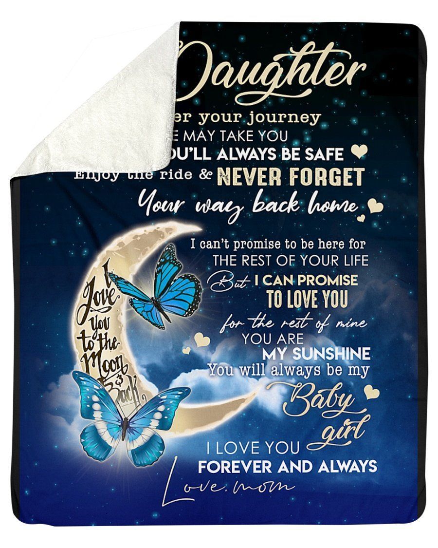 Gift For Daughter Pray You’ll Always Be Safe Custom Design Fleece Blanket