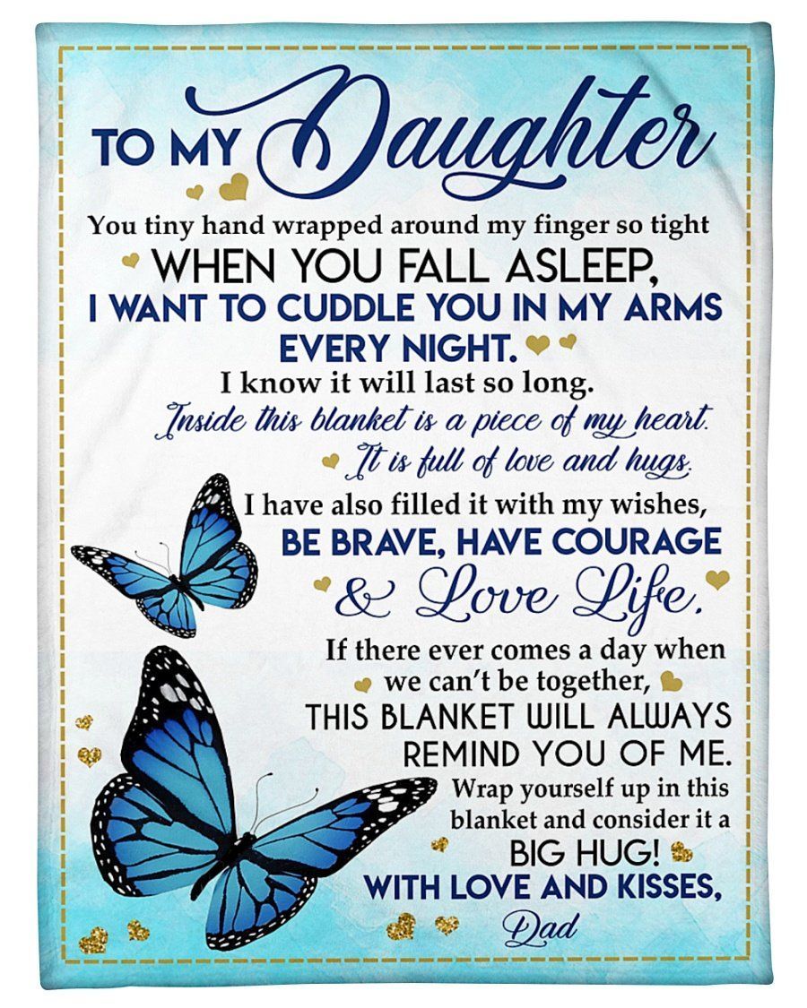 Gift For Daughter This Gift Will Always Remind You Of Me Fleece Blanket Fleece Blanket