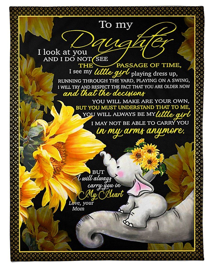 Gift For Daughter You Are My Heartbeat Fleece Blanket Fleece Blanket