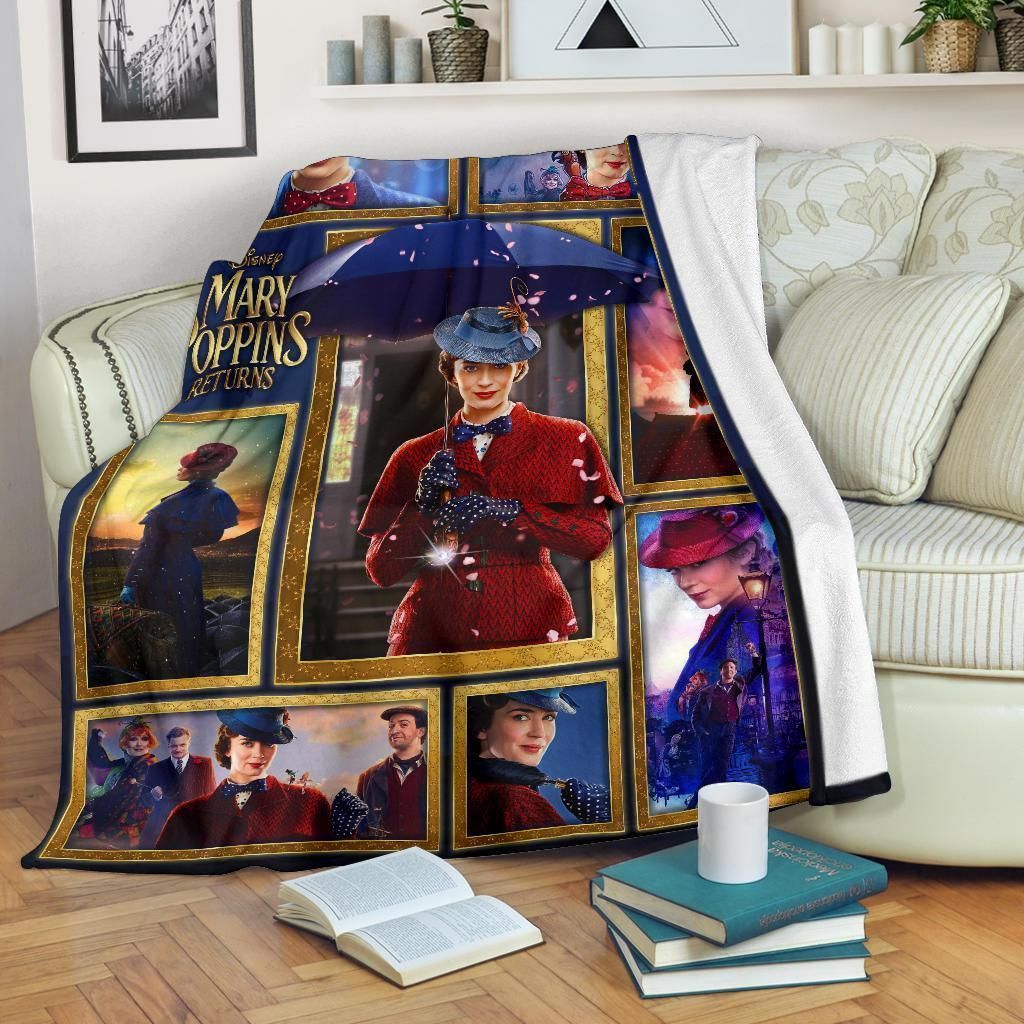 Gift For Fans Of Mary Poppins Printed Fleece Blanket