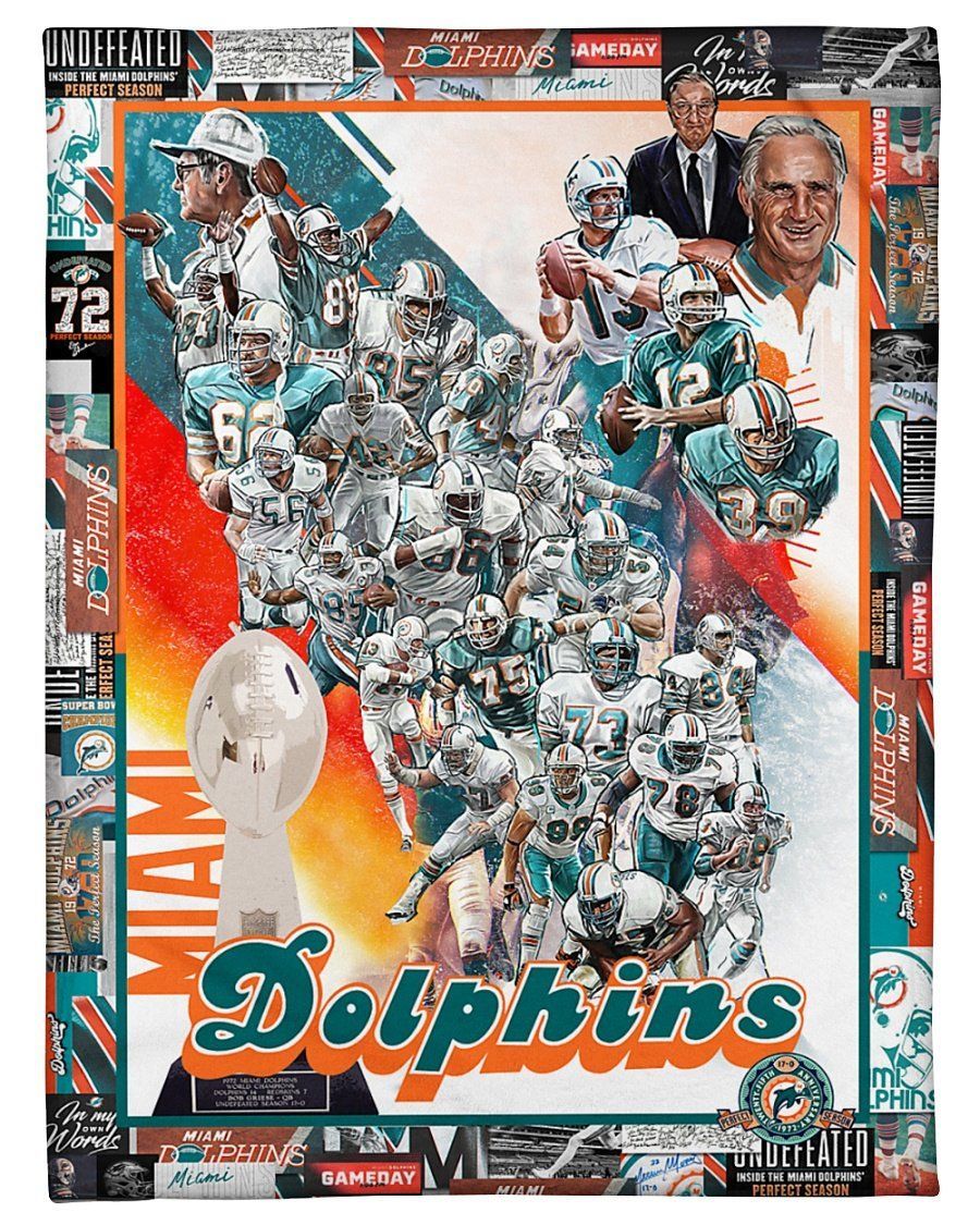 Gift For Fans Of Miami Dolphins Fleece Blanket