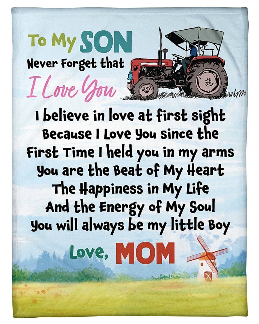 Gift For Farmer Never Forget That I Love You Fleece Blanket Fleece Blanket