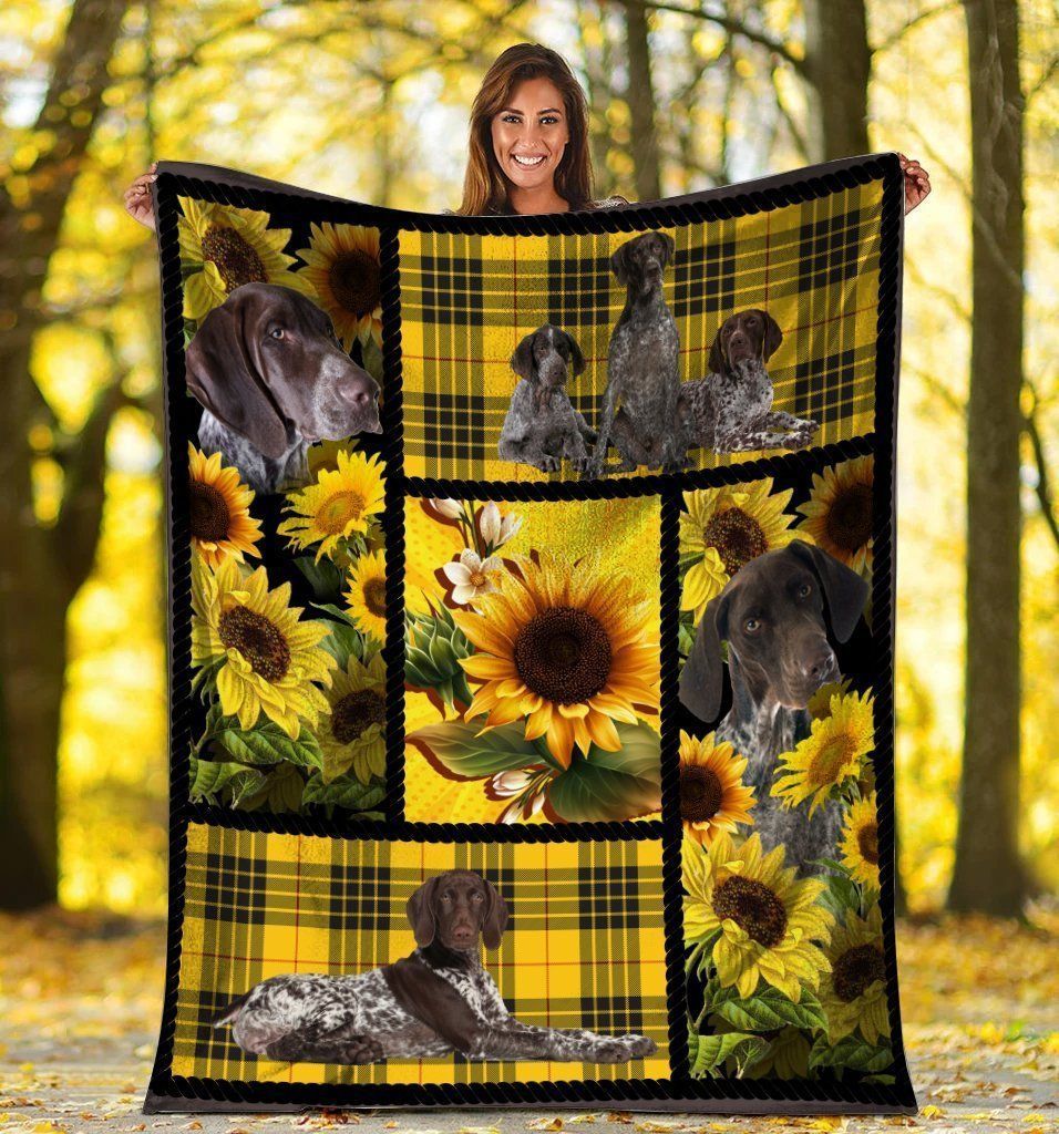 Gift For German Shorthaired Pointer Dog Lovers Fleece Blanket