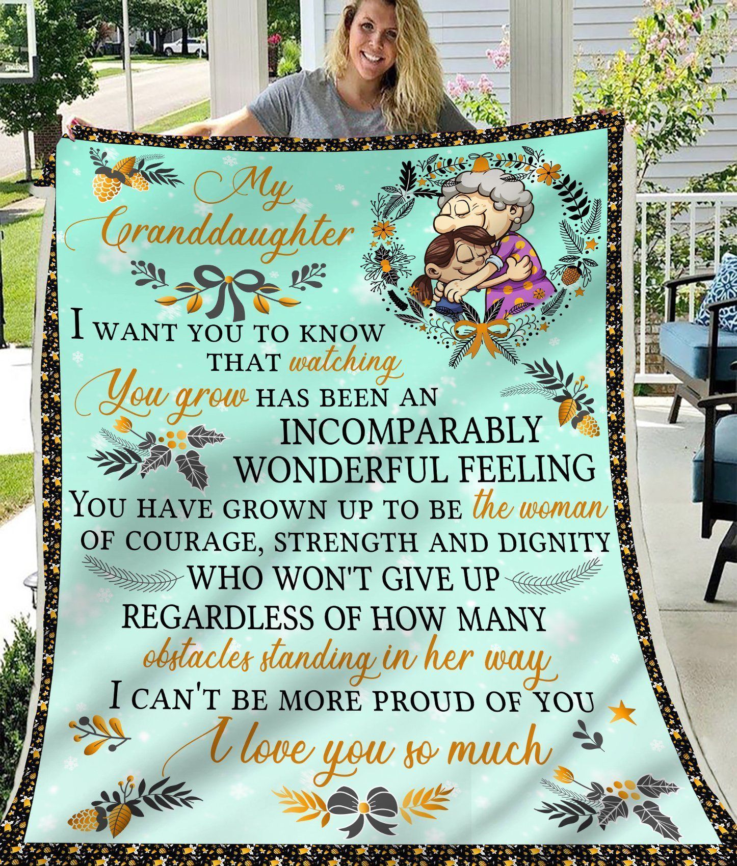 Gift For Granddaughter I Love You So Much Blanket