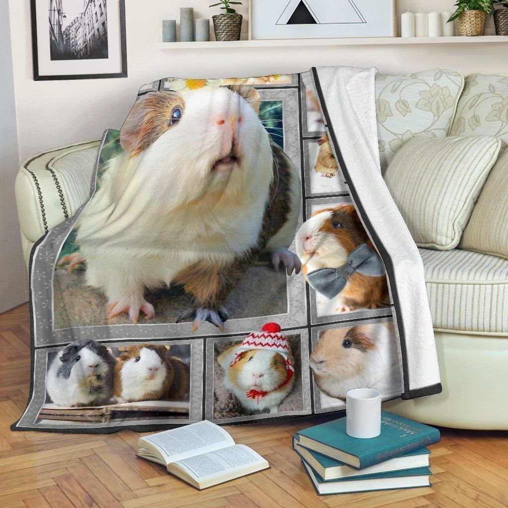 Gift For Guinea Pig Lover Funny Guinea Pig Fleece Blanket