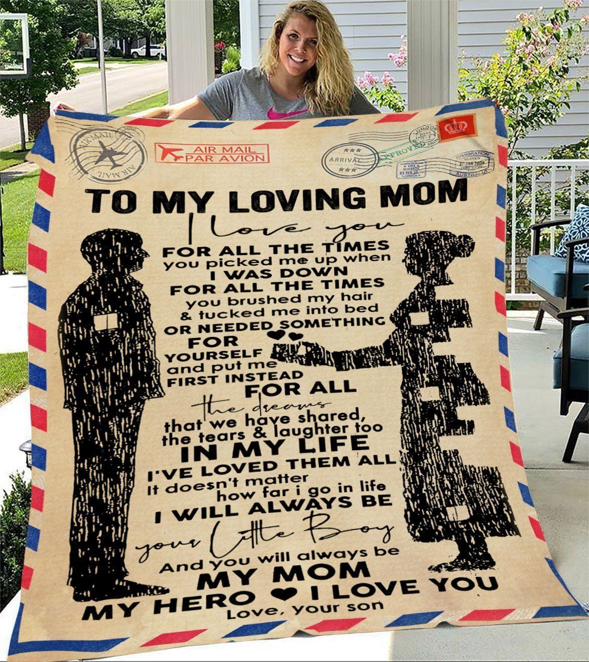 Gift For Loving Mom Thank You For All The Times Fleece Blanket
