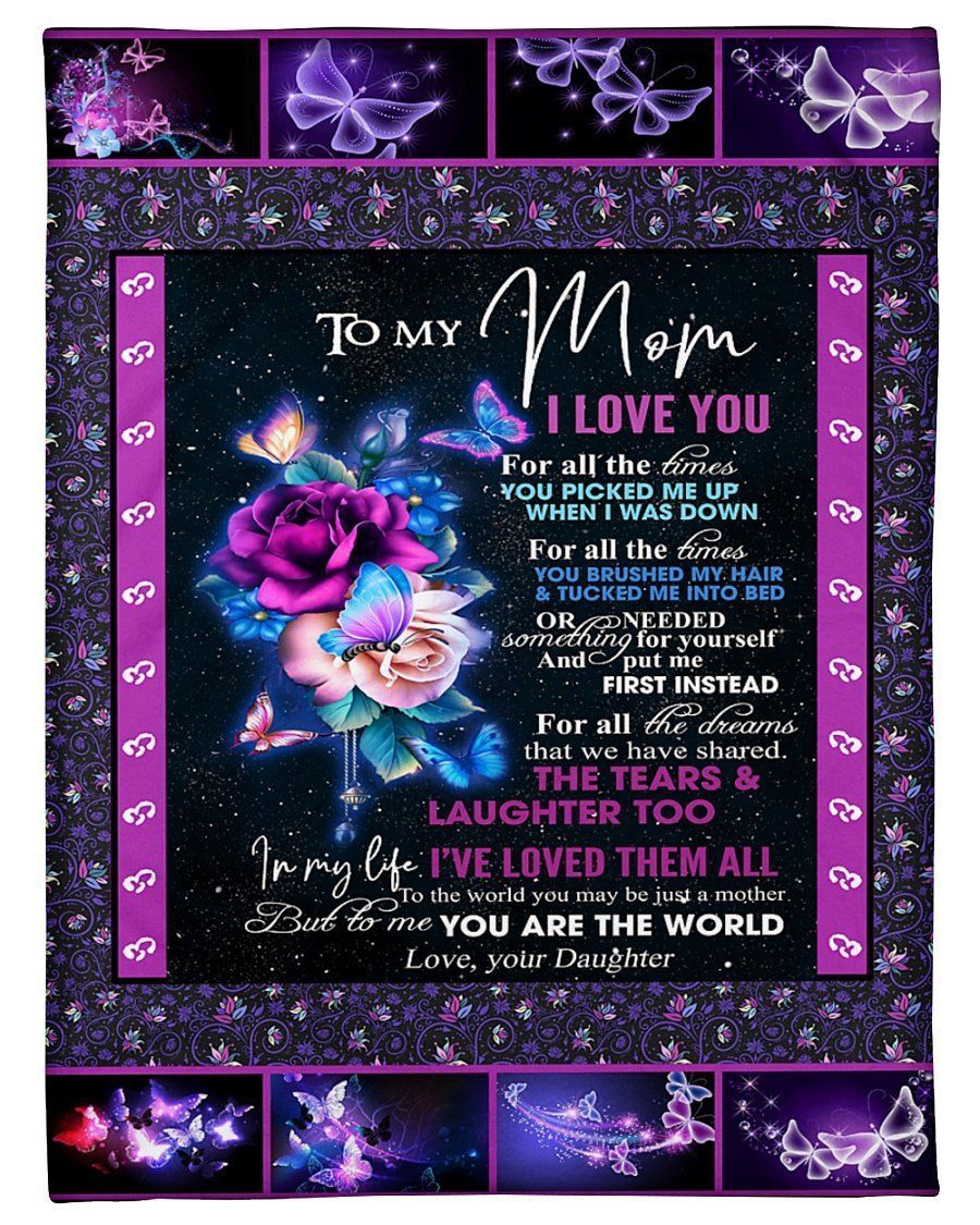 Gift For Mama I Love You For All The Time Trending Fleece Blanket
