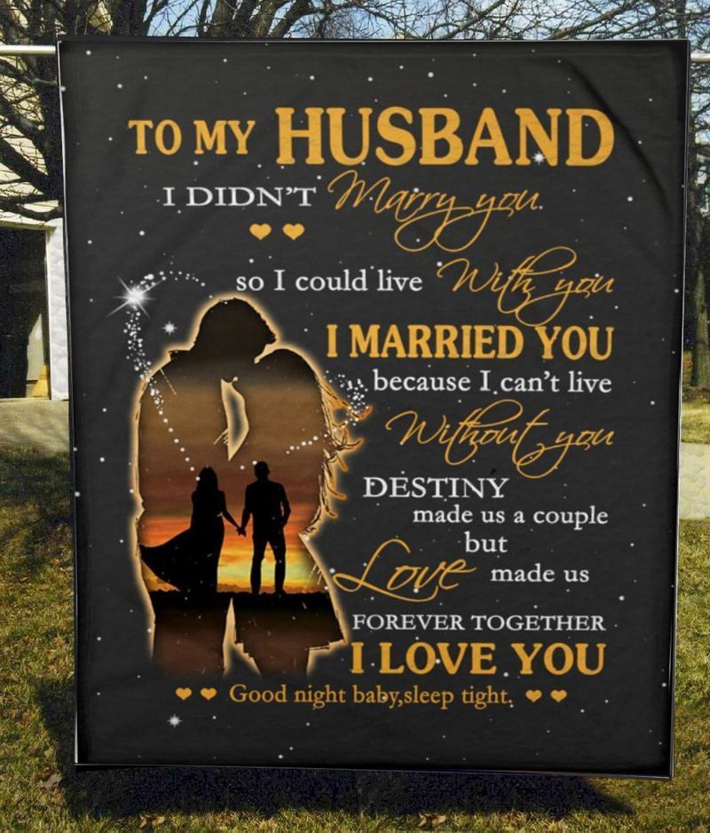 Gift For My Dearest Husband Sherpa Fleece Blanket