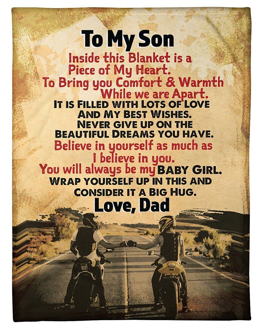 Gift For Son You’ll Always Be My Baby Girl Fleece Blanket Fleece Blanket