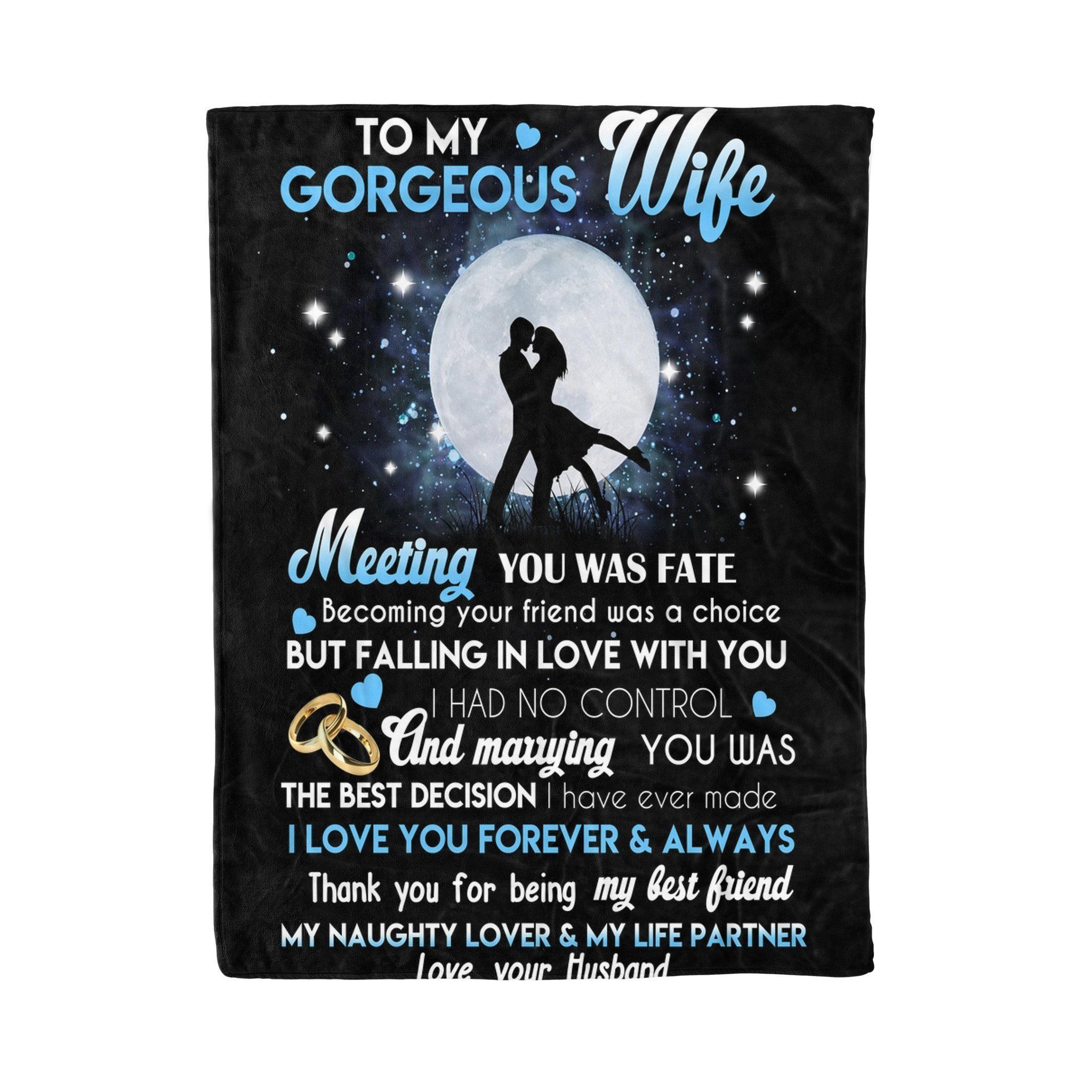 Gift For Wife Blanket Falling In Love With You I Had No Control
