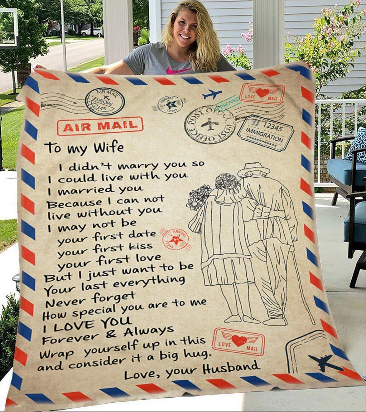 Gift For Wife I Can Not Live Without You Fleece Blanket