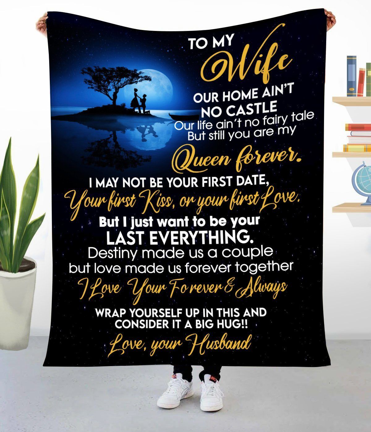 Gift For Your Wife Love Made Us Forever Together Fleece Blanket