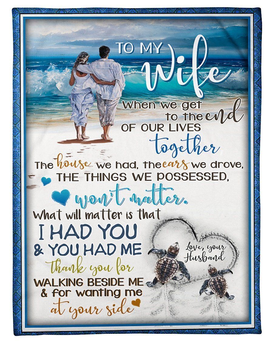 Gift From Husband To Wife Love Fleece Blanket Best Idea Gift