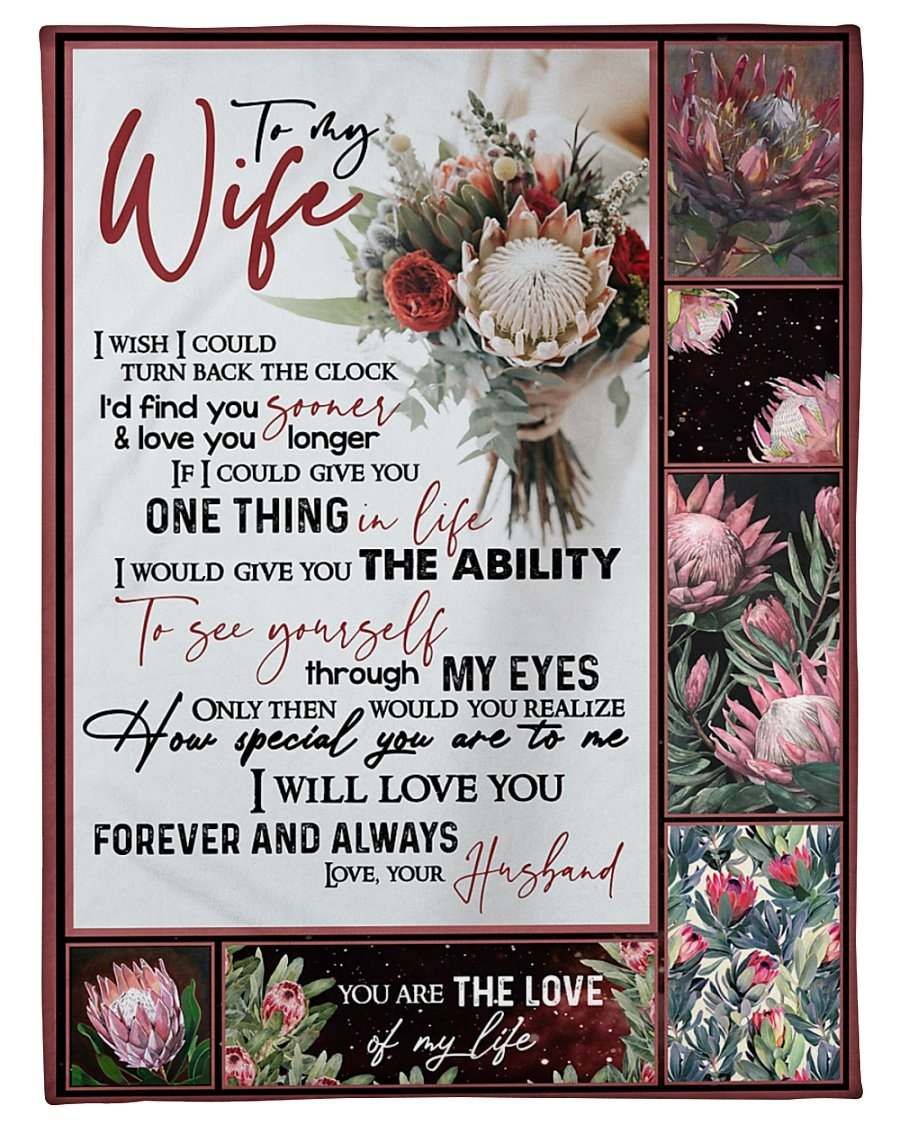 Gift To My Wife Fleece Blanket