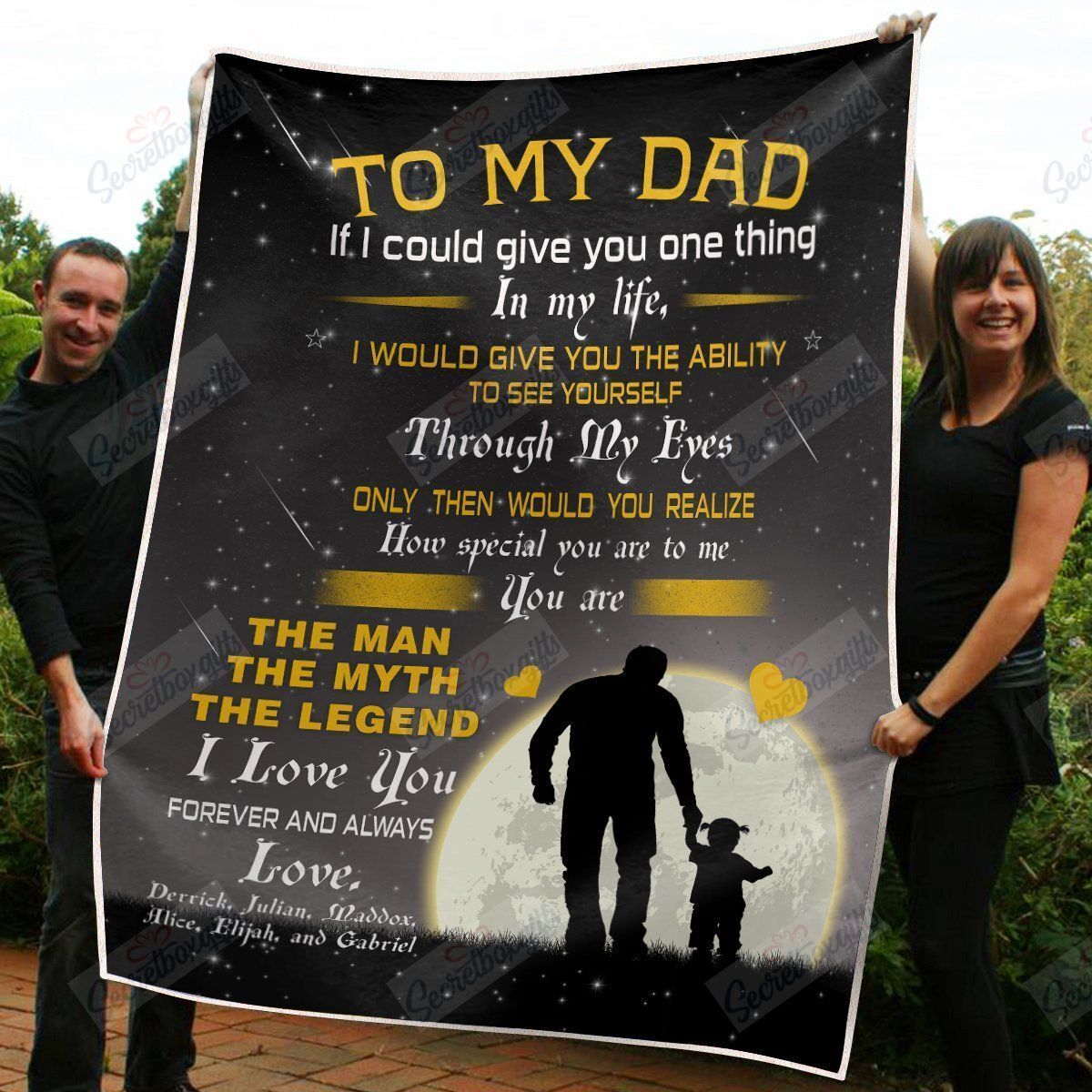 Gifts For Dad From Daughter Fleece Blanket