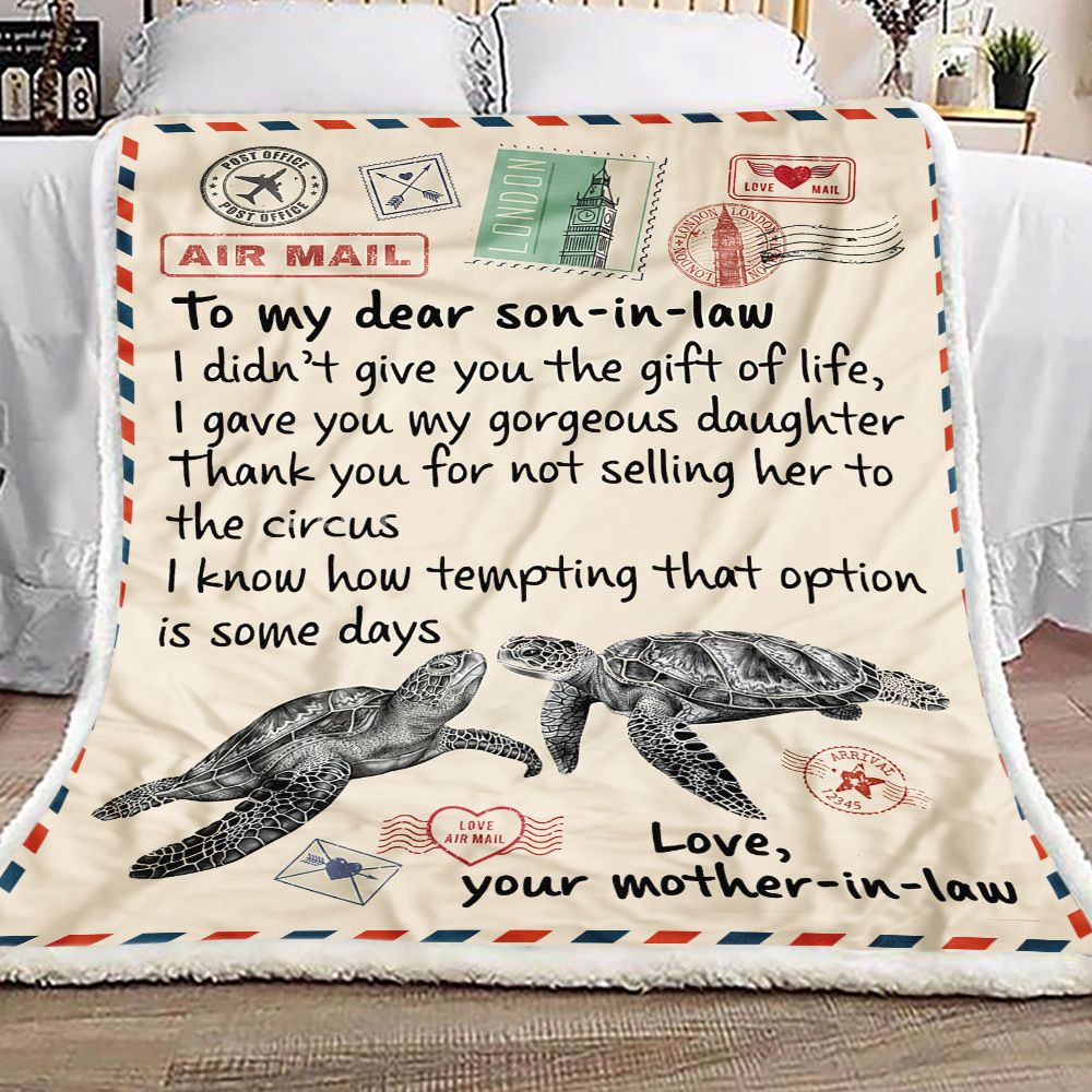 Gifts For Son In Law Fleece Blanket