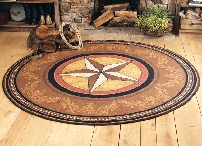 Gilded Star Round Carpet