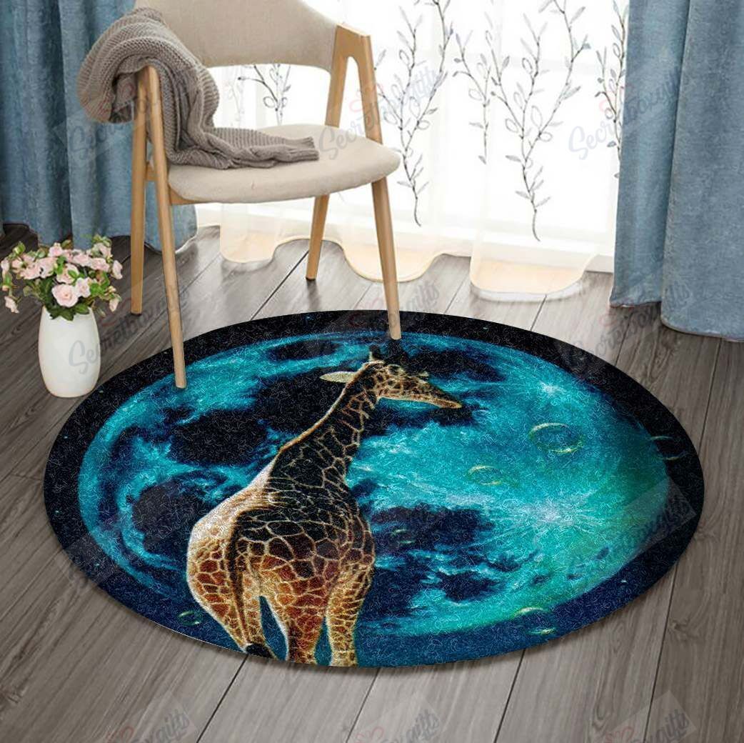 Giraffe Round Carpet