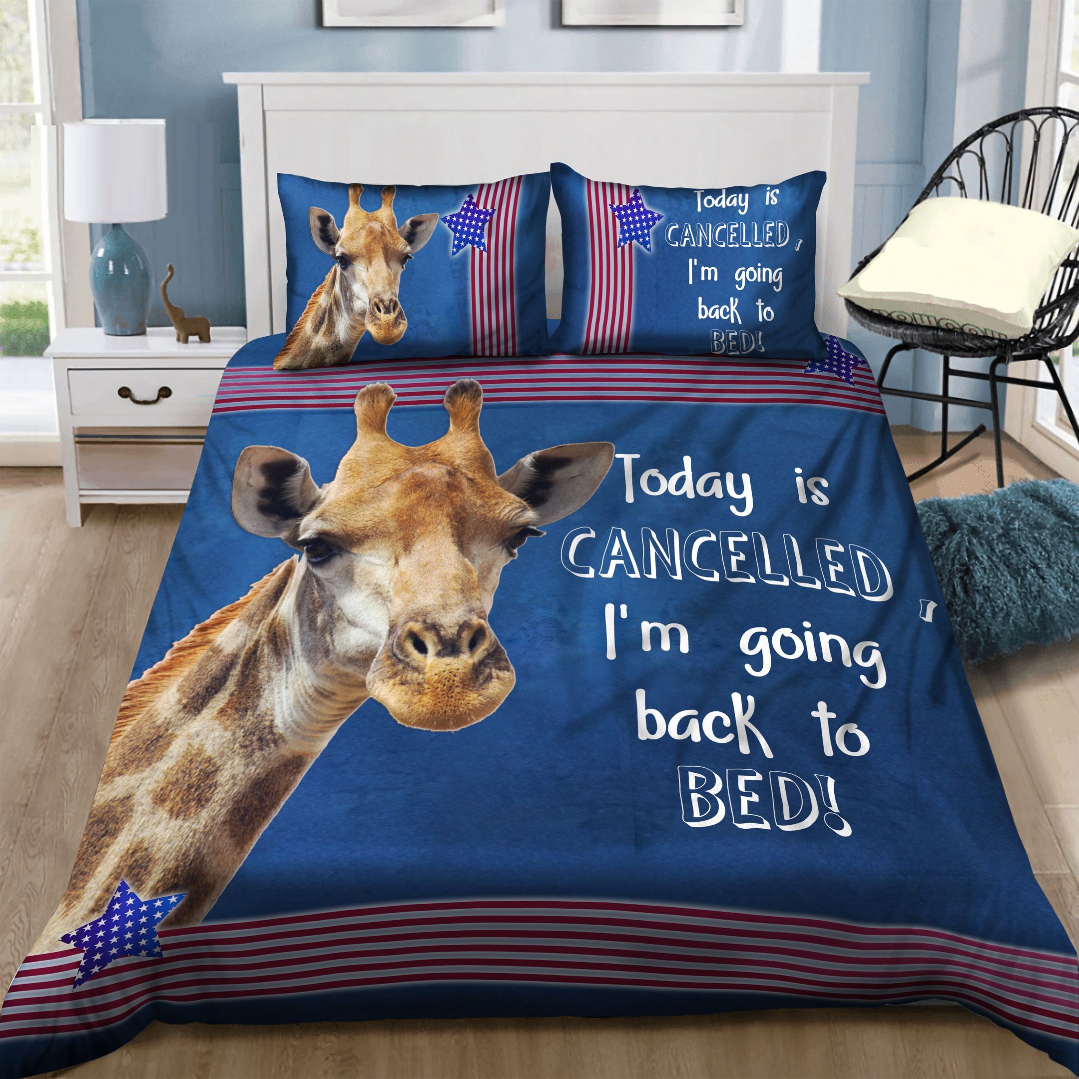 Giraffe American  Bedding Set