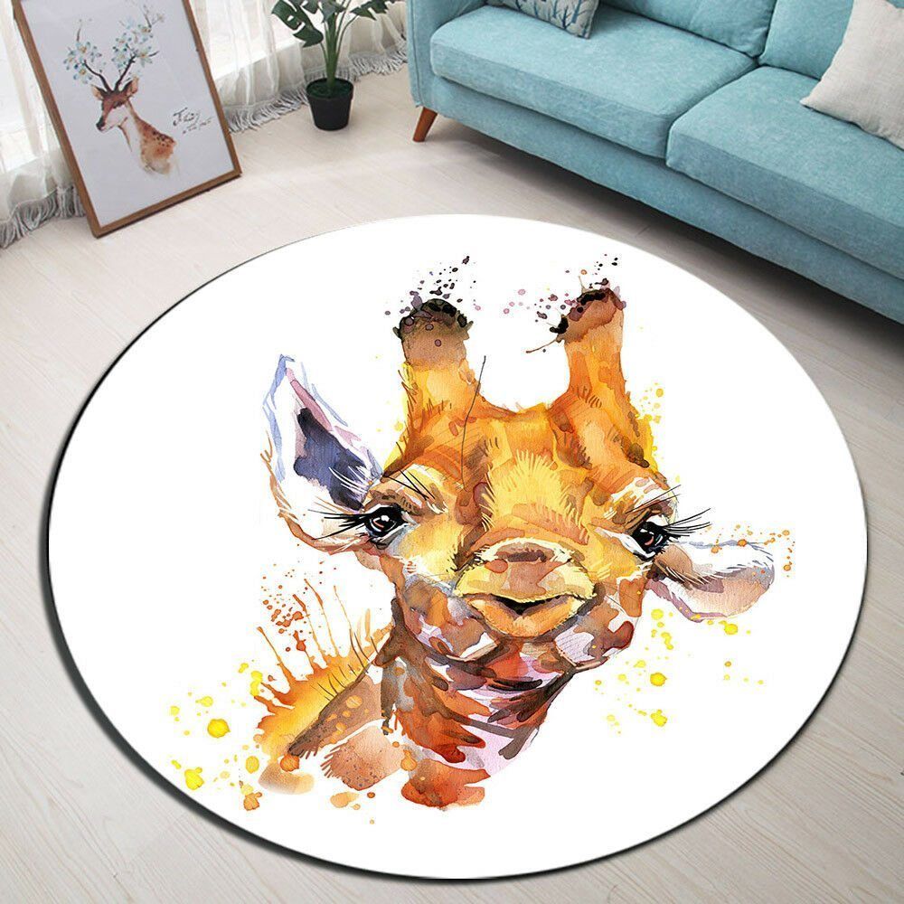 Giraffe Round Carpet