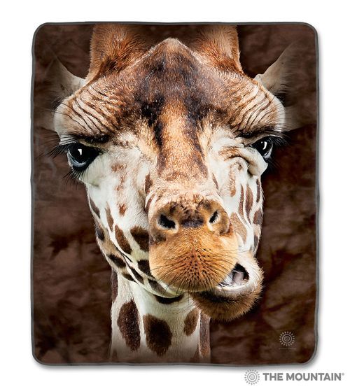 Giraffe Sherpa Fleece Blanket