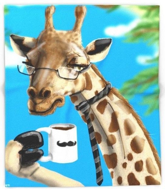 Giraffe Sherpa Fleece Blanket