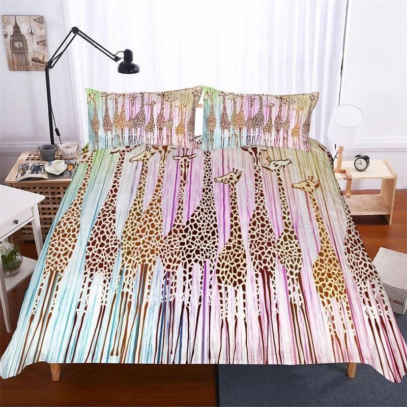 Giraffe Drawing Bedding Set