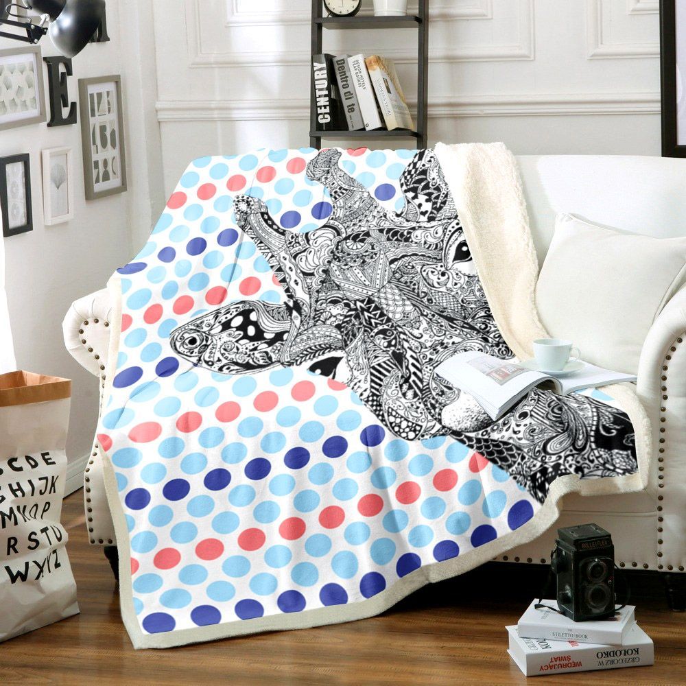 Giraffe Sherpa Fleece