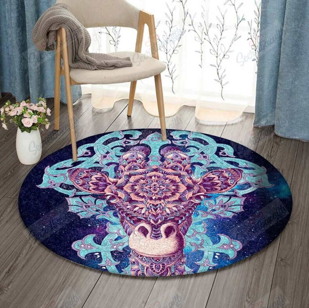 Giraffe Round Carpet